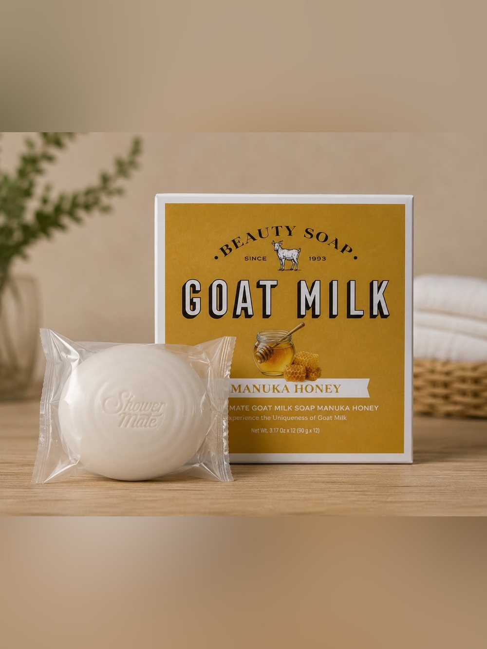 1ct Goat Milk Soap Bar Manuka Honey